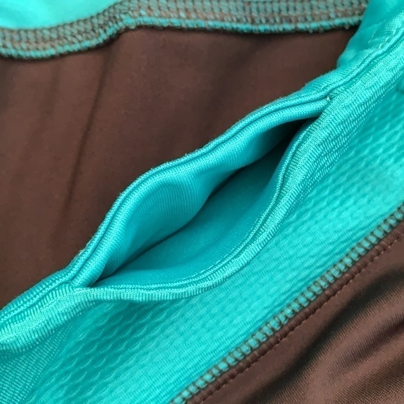TEK GEAR Fitted Workout Capri - Gray/Turquoise - Picture 12 of 14